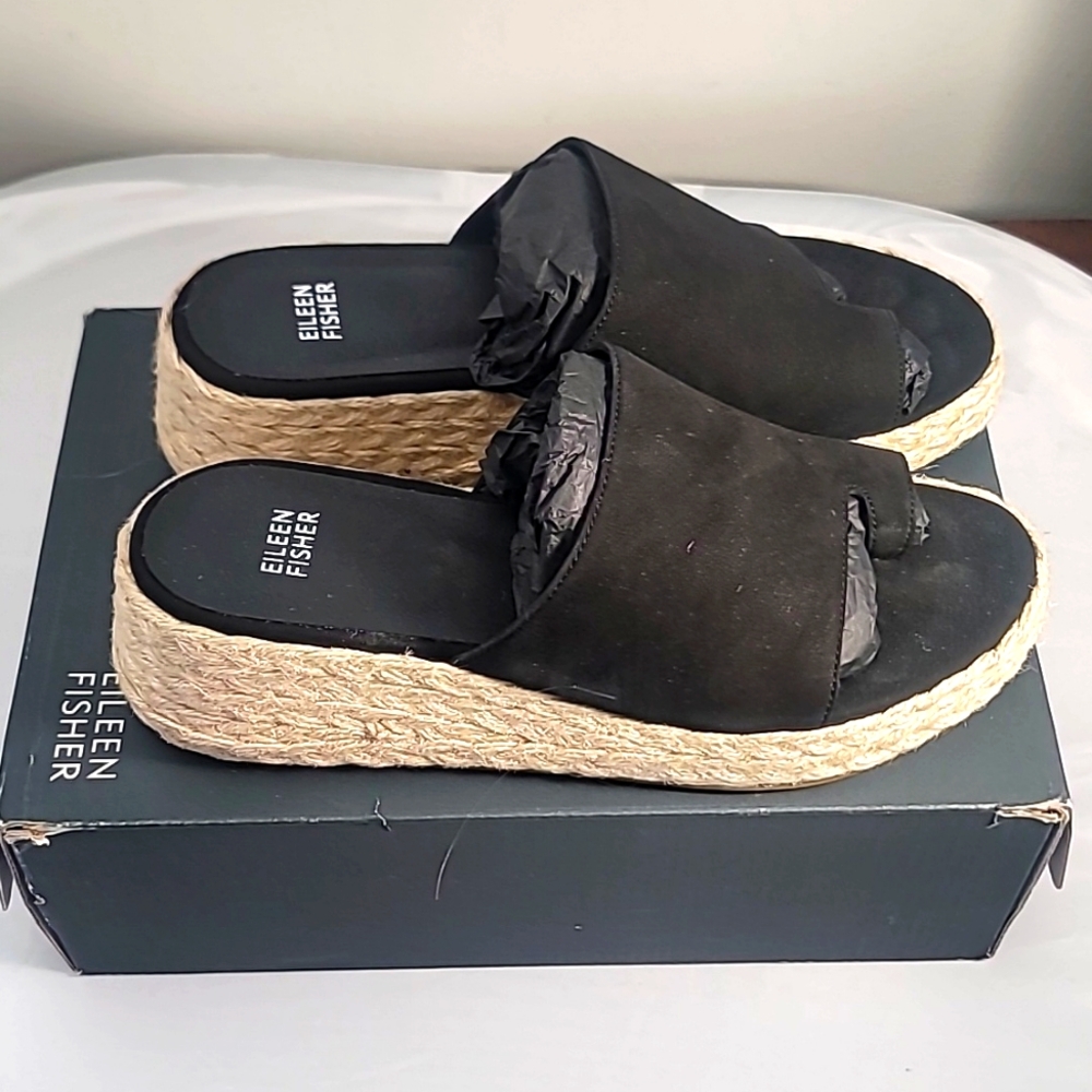 Eileen Fisher Tarry Black Tumbled Nubuck 